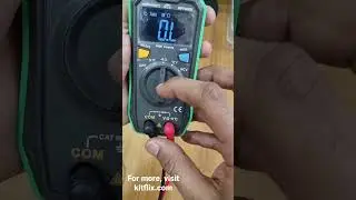 how to check resistor using multimeter