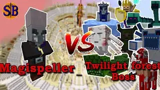 Magispeller vs Twilight Forest Bosses | Minecraft Mob Battle