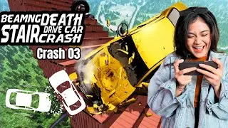 How to crash a car in Beam NG Drive Death Stair Car Crash | Racing Game | SB Gaming | Crash 03