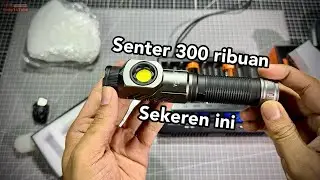 Yemao YM F303x senter putar throw dan flood baterai kapasitas besar banget