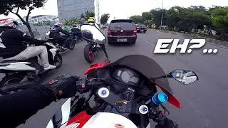 SUNMORI PAKE MOGE CBR600RR WITH TEAM LIQUID BIKERS BUKAN CALDERIOZ APALAGI ANTARES