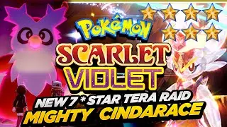 Pokemon Scarlet & Violet (SV) - New TWO NEW TERA RAID - MIGHTY CINDARACE 7 STAR TERA RAID & DELIBIRD