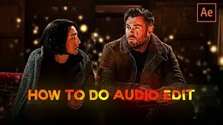 How to do Audio Edits ; After Effects 2023