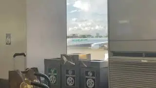 Eva Air A330 pulling into our gate in MNL