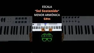 Escala Sol Sostenido Menor Armónica #piano #acordes #teclado #armonia #escalamayor #keyboard