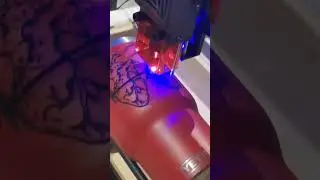 Grabado Láser Corazón Vaso Yeti en máquina Two Trees usando programa Láser GRBL