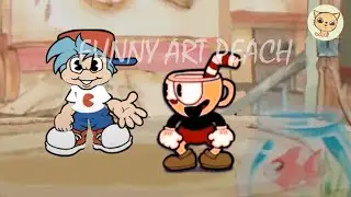 FUNKHEAD - Gameplay not final But everyone sings it  Friday Night Funkin Mod Cuphead