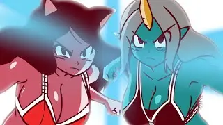 SORAKA AND AHRI VS ILLAOI - DRAGON BALL SUPER PARODY - 60 FPS