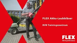 FLEX Akku-Laubbläser GBL 790 18-EC mit BVB-Legende Nobby Dickel!
