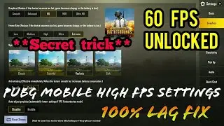How to fix lag in Pubg mobile- Best settings for High FPS- Trick for fixing lag in Pubg mobile