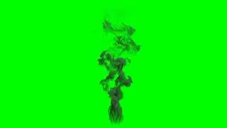 Smoke plume 2 green screen screen