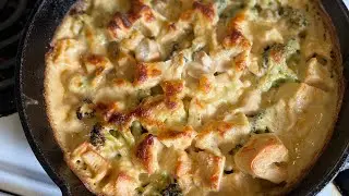 Chicken and Broccoli Alfredo Bake