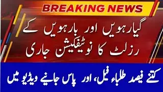 12th Class result final date announced |11th result final date announced 2024 |inter result 2024