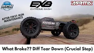 Arrma Kraton EXB - What broke?  Differential Up Close / Maintenance After Running