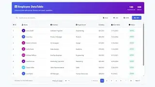 Build a Custom DataTable in JavaScript with Search, Pagination & Export | HTML CSS JS (No Libraries)