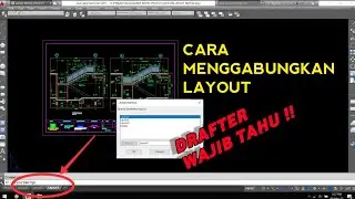 Cara menggabungkan Layout di Autocad otomatis