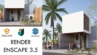 TUTORIAL !! RENDER REALISTIC EXTERIOR #2 || ENSCAPE 3.5 ||