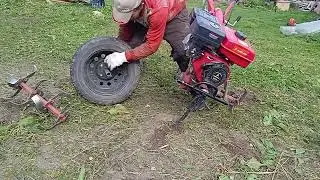 Как  установить фрезы на мотоблок или культиватор если нет нечего под рукой!!!!!!!!!!