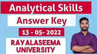 Analytical Skills Answer key Rayalaseema University
