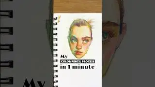 Some key points in my color pencil portrait process!👀✍️ 