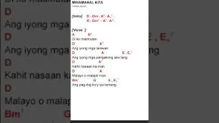MINAMAHAL KITA | lyrics and chords | Freddie Aguilar