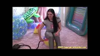Beachball pump and sit to pop 