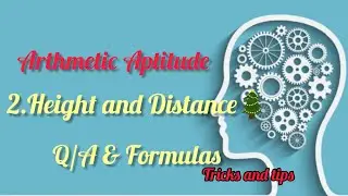 #2 Height and Distance Formulas and Question & Answers in #arthematic aptitude #generalaptitude