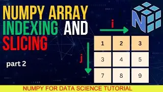 NumPy Array Indexing And Slicing In 2D | NumPy For Data Science And Machine Learning