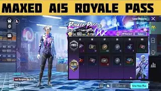 MAXED A15 ROYALE PASS! PUBG MOBILE