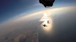 Wingsuit Flying over Palm Jebel Ali Dubai