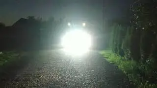 LED фары дальнего света с функцией стробоскопы на Камаз