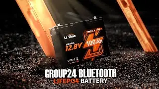 LiTime Game-changing 12V 100Ah Group 24 Bluetooth LiFePO4 Battery