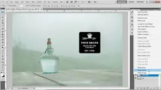 Warping / Creating a mock-up label using Photoshop
