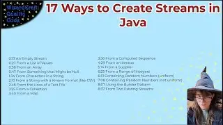 17 Ways to Create a Stream in Java