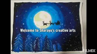 Christmas special poster painting | Easy to beginner | Christmas painting | Sharayu's creative arts