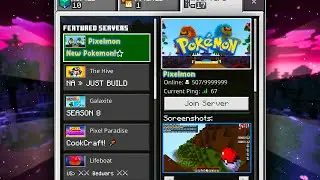 Pokemon Server for Minecraft Bedrock Edition! 😱