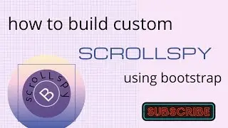 Bootstrap Scrollspy Tutorial #part13  in Tamilதமிழ்