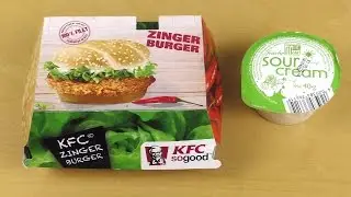 KFC Fire Zinger Coleslaw Burger & Chicken Bites