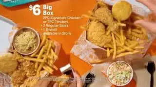 POPEYES Big Box 6$ TV AD (USA) 2022