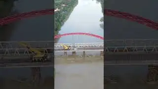 PROGRES PEMBANGUNAN JEMBATAN WAMPU STABAT LANGKAT tahun 2023
