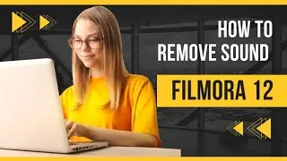 How to remove sound in Filmora 12 | how to remove audio from video | how to delete background sound