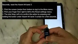 How to reset the Xiaomi Mi band 3