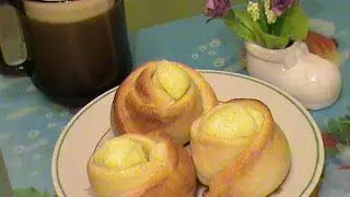 Ватрушки-розочки (Rolls with cottage cheese)