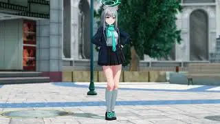 Blue Archive : Sunaookami Shiroko ~ The metal sheet challenge [MMD]