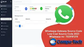 WhatsApp API Gateway Full Source Code | WA Gateway ! Tech Support Pro