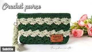 HOW TO MAKE AN EASY KNITTED WALLET FOR BEGINNERS - THE LATEST MODERN MOTIF KNITTED WALLET 