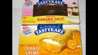 Tastykake Scoop Shop Banana Split/Orange Crème Pies Review