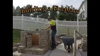 Roman Stone Fremont Fireplace Build