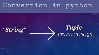 How to make tuple of strings in python || tuple() function in python || Strings in python