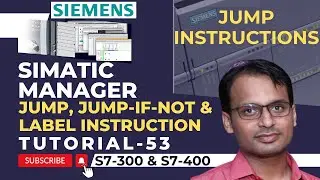 Siemens PLC Training 53 - Jump Instructions in Siemens PLC | Ladder Logic Programming Tutorials